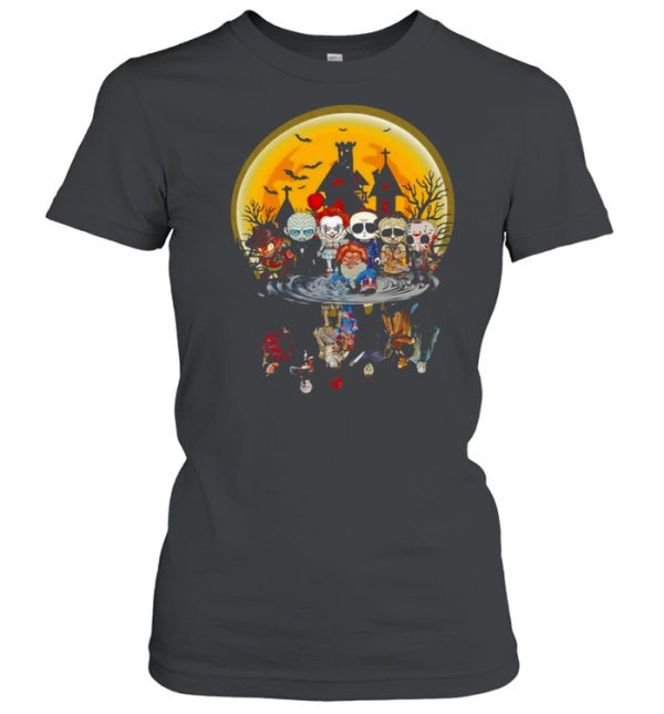 Horror Characters Water Effect Halloween Shirt