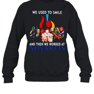 Horror Halloween we used to smile and then we worked at Novartis shirt 4