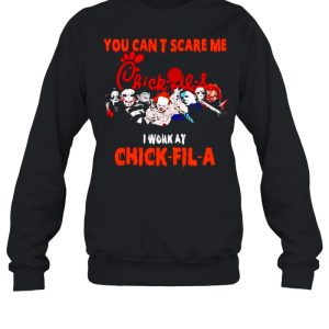 Horror Halloween you can’t scare me I work at Chick-fil-A shirt 3 Horror Halloween you can't scare me I work at Chick fil A shirt 4