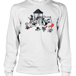 Horror Movie Chibi Friends Horror Park Playing Happy Halloween shirt 2 Horror Movie Chibi Friends Horror Park Playing Happy Halloween shirt 3