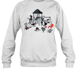 Horror Movie Chibi Friends Horror Park Playing Happy Halloween shirt 3 Horror Movie Chibi Friends Horror Park Playing Happy Halloween shirt 4