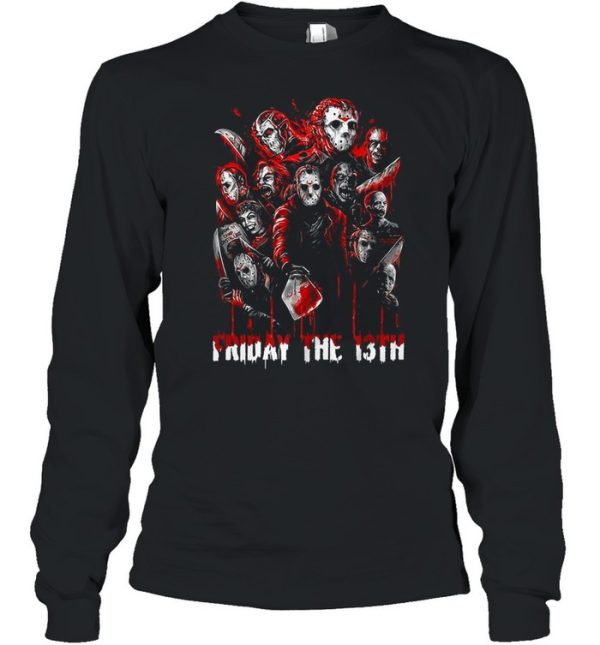 Horror Movies Characters Friday The 13th Halloween Shirt