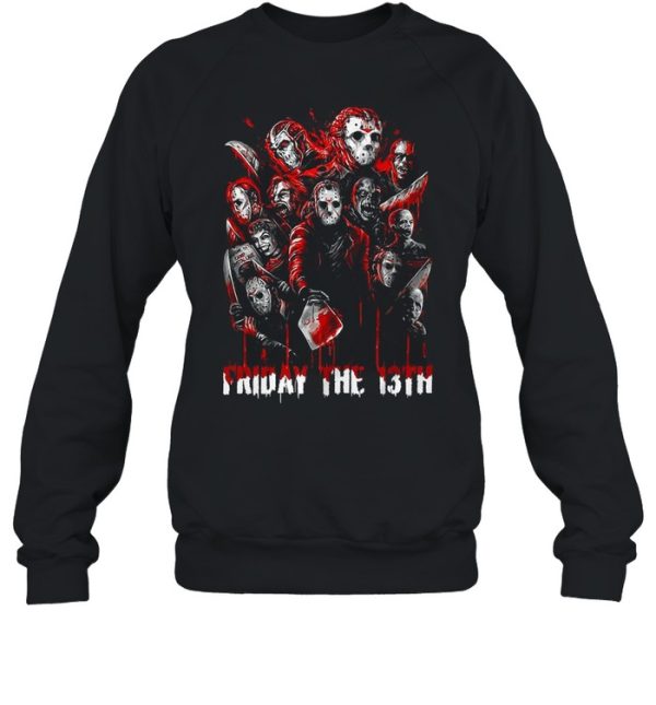 Horror Movies Characters Friday The 13th Halloween Shirt