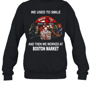 Horror Movies Characters You Can’t Scare Me I Work At Boston Market Halloween Shirt 3 Horror Movies Characters You Can't Scare Me I Work At Boston Market Halloween Shirt 4