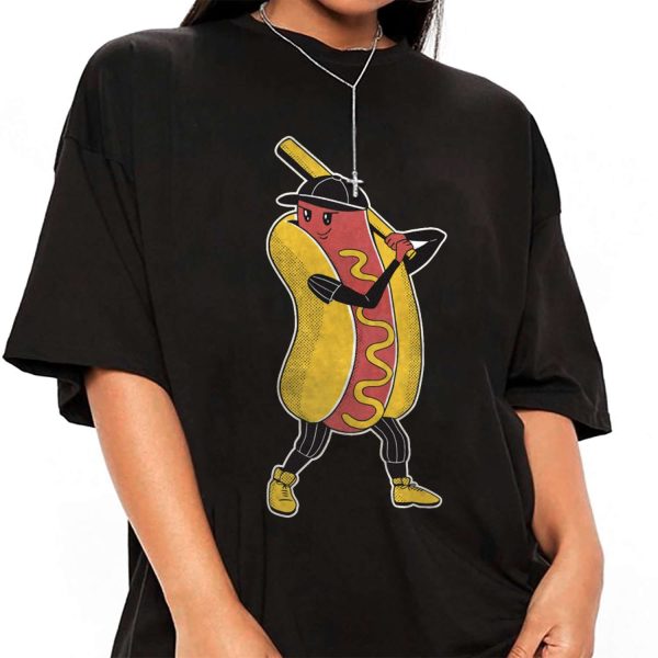 Hot Dog Baseball T-shirt