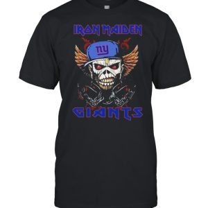Hot Iron Maiden Skull New York Giants Shirt