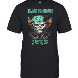 Hot Iron Maiden Skull New York Jets Shirt