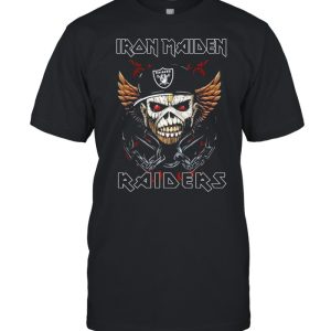 Hot Iron Maiden Skull Oakland Raiders Shirt Hot Iron Maiden Skull Oakland Raiders Shirt