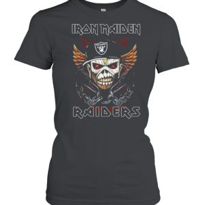 Hot Iron Maiden Skull Oakland Raiders Shirt