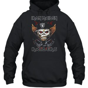 Hot Iron Maiden Skull Oakland Raiders Shirt 4 Hot Iron Maiden Skull Oakland Raiders Shirt 5