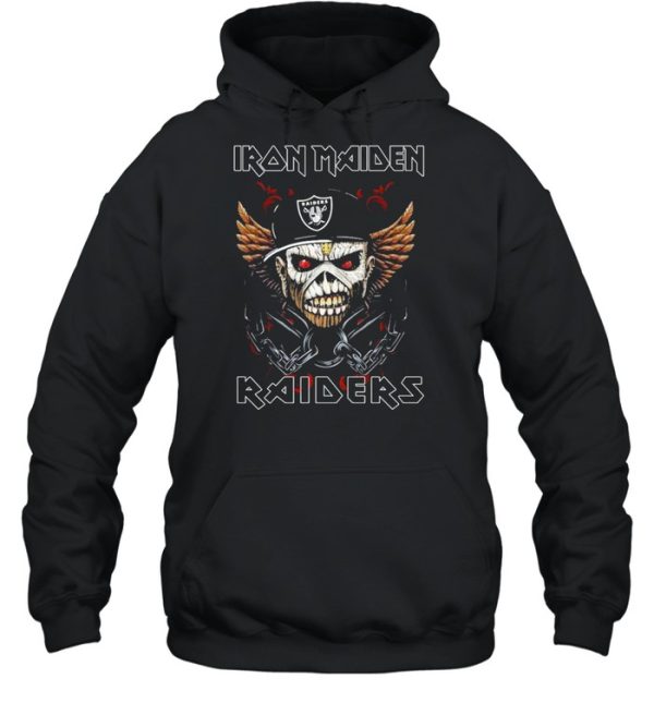 Hot Iron Maiden Skull Oakland Raiders Shirt