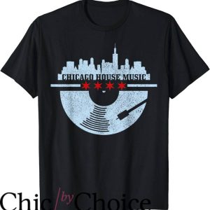 House Music T-Shirt Flag Skyline