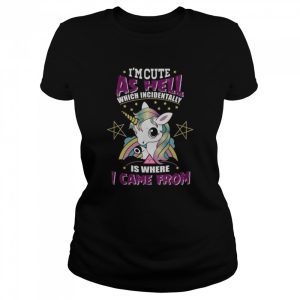 I’m Cute As Hell Majestically Evil Unicorn Halloween shirt