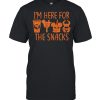 I’m Here For The Snacks Disney Jack Skeleton and Witch Halloween shirt