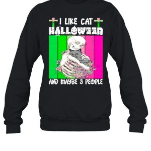 I Like Cat Halloween And Maybe 3 People Vintage Shirt 3 I Like Cat Halloween And Maybe 3 People Vintage Shirt 4