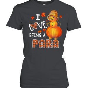 I Love Being A Para Halloween shirt