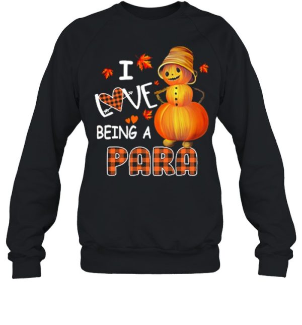 I Love Being A Para Halloween shirt