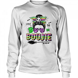 I Put The Boo In Boujie Skull Messy Bun Leopard Halloween Shirt 2 I Put The Boo In Boujie Skull Messy Bun Leopard Halloween Shirt 3