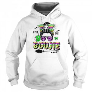 I Put The Boo In Boujie Skull Messy Bun Leopard Halloween Shirt 4 I Put The Boo In Boujie Skull Messy Bun Leopard Halloween Shirt 5