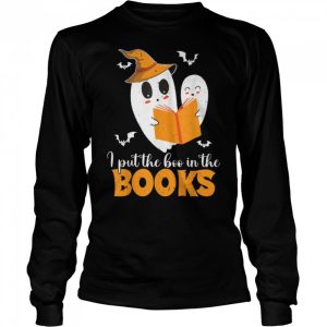 I Put The Boo In The Books Halloween Ghost Library Worker Lo T Shirt B0BHJC9YLB 3
