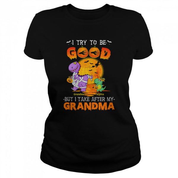 I Try To Be Good But I Take After Halloween Kid T Shirt