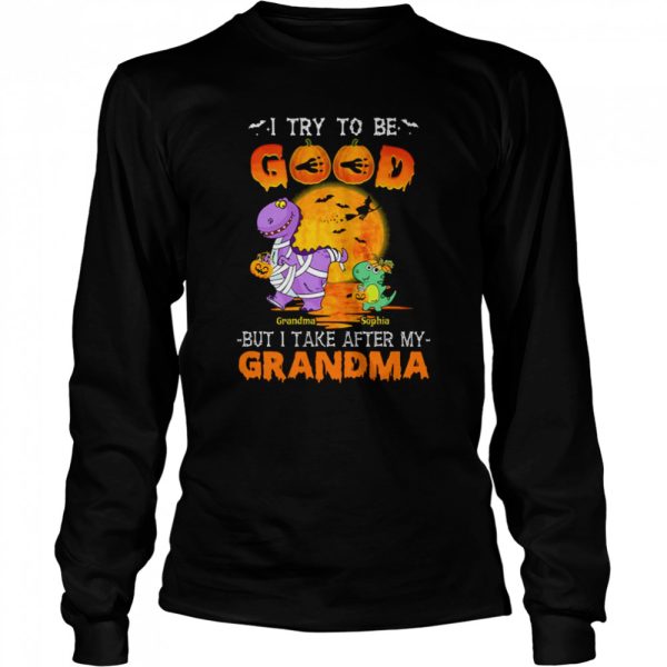 I Try To Be Good But I Take After Halloween Kid T Shirt