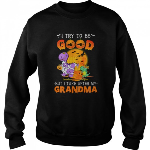 I Try To Be Good But I Take After Halloween Kid T Shirt