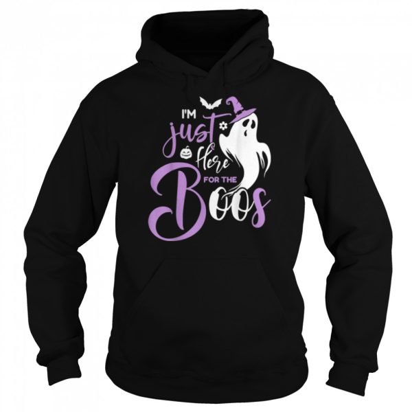 I’m Just Here For The Boos Funny Halloween Beer Lovers Drink T-Shirt B0BHJ6JRGG