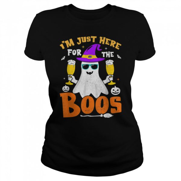 I’m Just Here For The Boos Funny Halloween Beer Lovers Drink T-Shirt B0BHJ7CFRR