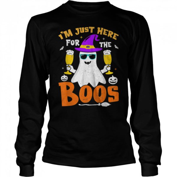 I’m Just Here For The Boos Funny Halloween Beer Lovers Drink T-Shirt B0BHJ7CFRR