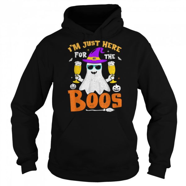 I’m Just Here For The Boos Funny Halloween Beer Lovers Drink T-Shirt B0BHJ7CFRR