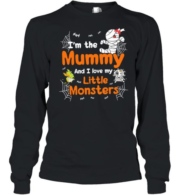 Im The Mummy And I Love My Little Monsters Halloween shirt