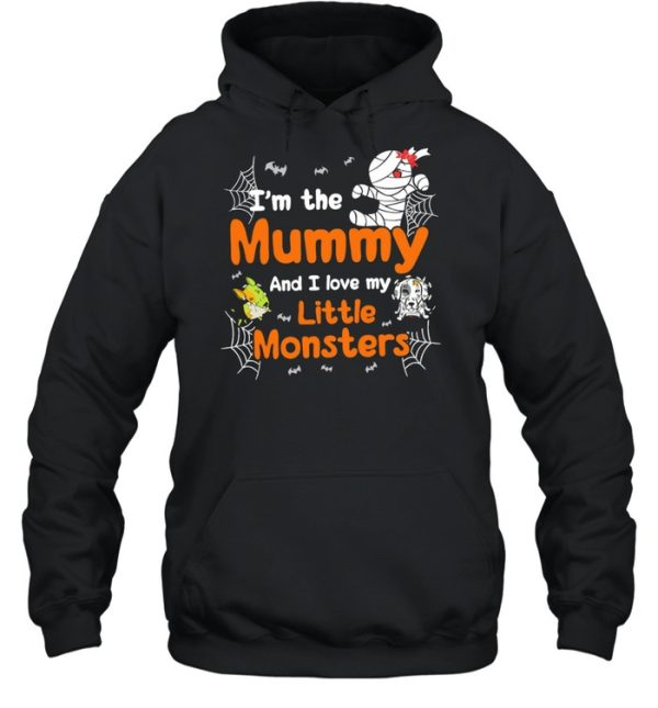 Im The Mummy And I Love My Little Monsters Halloween shirt