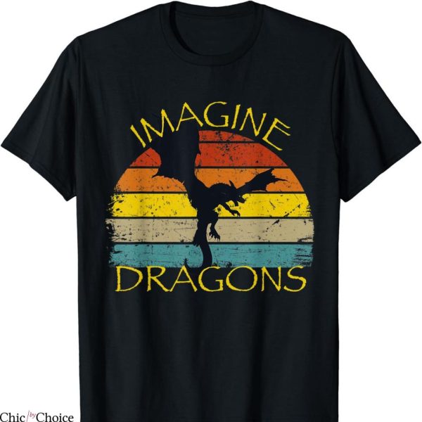 Imagine Dragons T-shirt Retro Vintage
