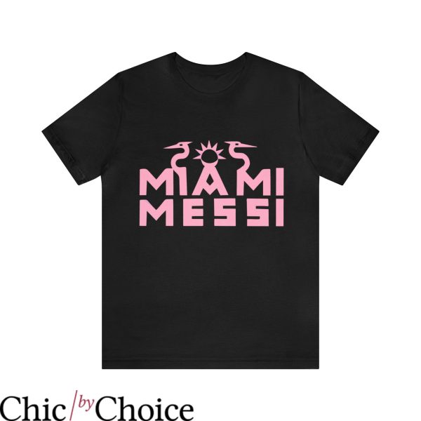 Inter Miami T-Shirt 10 Lionel Messi Messi Soccer Ball
