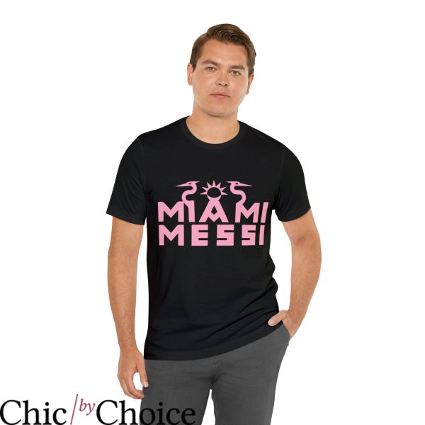 Inter Miami T-Shirt 10 Lionel Messi Messi Soccer Ball