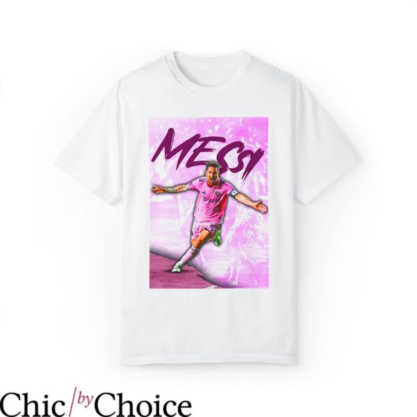Inter Miami T-Shirt Lionel Messi Garment Dyed Soccer 10