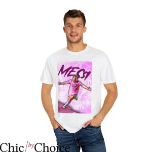 Inter Miami T-Shirt Lionel Messi Garment Dyed Soccer 10