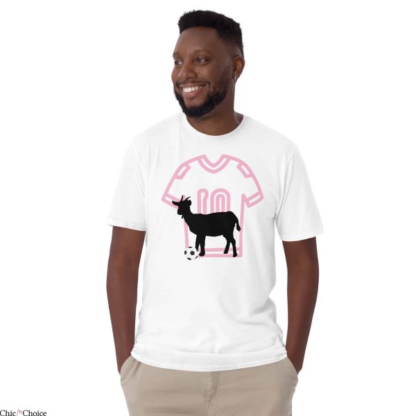 Inter Miami T-Shirt Messi-Inspired Number 10 Goat Ball
