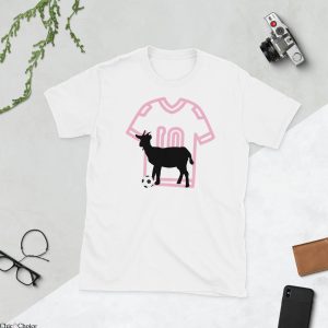 Inter Miami T-Shirt Messi-Inspired Number 10 Goat Ball