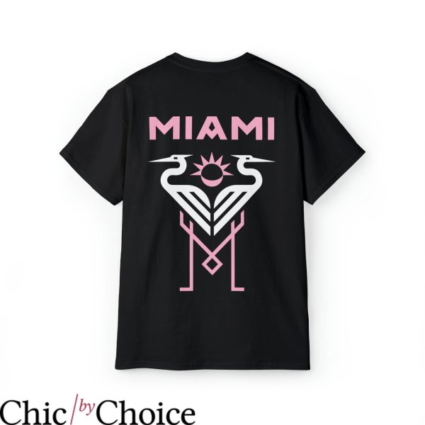 Inter Miami T-Shirt Minimalist Football Soccer Ball
