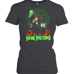 Jack Skellington Iron Throne Nightmare Before Starbucks Coffee Halloween Shirt