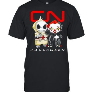 Jack Skellington and Pennywise Canadian National Railway Halloween shirt 1