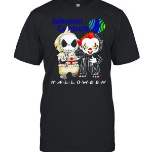 Jack Skellington and Pennywise Johnson Controls Halloween shirt Jack Skellington and Pennywise Johnson Controls Halloween shirt