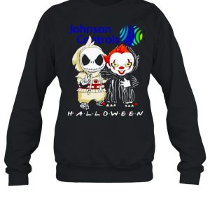 Jack Skellington and Pennywise Johnson Controls Halloween shirt 3 Jack Skellington and Pennywise Johnson Controls Halloween shirt 4