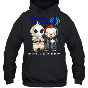 Jack Skellington and Pennywise Johnson Controls Halloween shirt 4 Jack Skellington and Pennywise Johnson Controls Halloween shirt 5