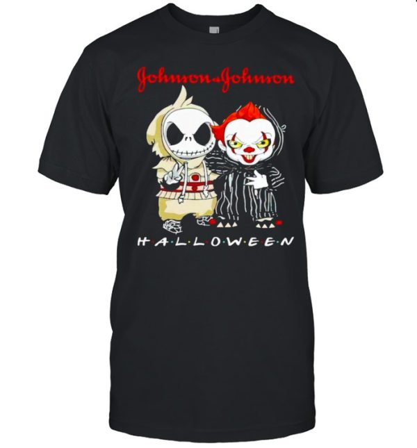 Jack Skellington and Pennywise Johnson &amp Johnson Halloween shirt