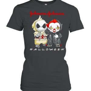 Jack Skellington and Pennywise Johnson &amp Johnson Halloween shirt