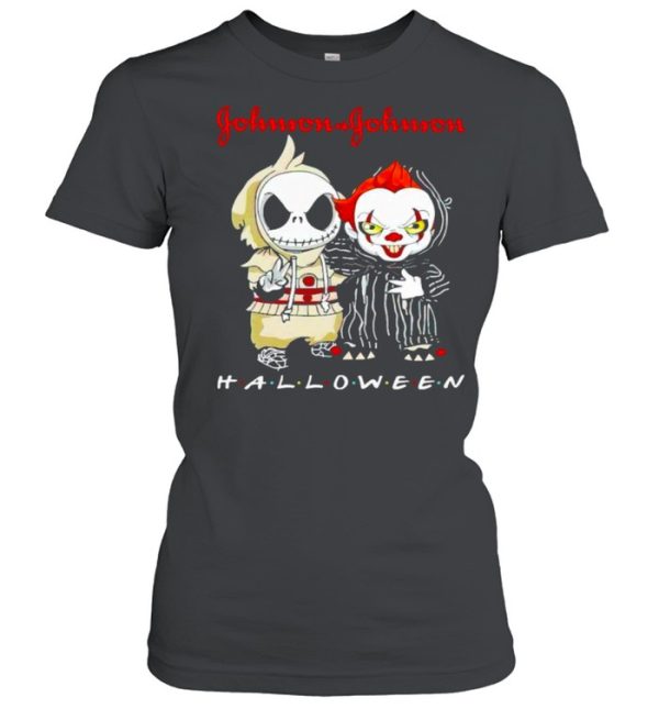 Jack Skellington and Pennywise Johnson &amp Johnson Halloween shirt