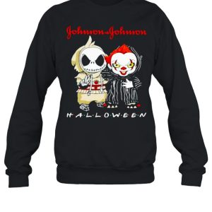 Jack Skellington and Pennywise Johnson amp Johnson Halloween shirt 4